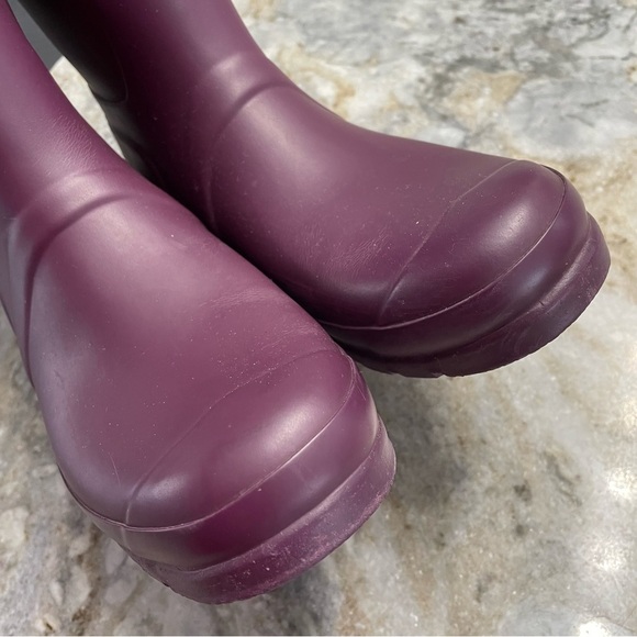 Hunter Original Short Waterproof Rain Boot Purple Women’s 9 Men’s 8 - Picture 7 of 13